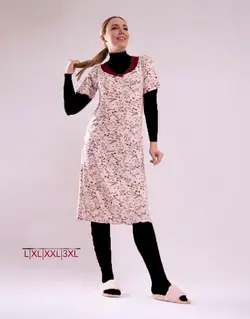 پیراهن نخی آستین کوتاه ترک کد 159 | بارانالند : خرید آنلاین شورت ، سوتین و لباس زیر زنانه