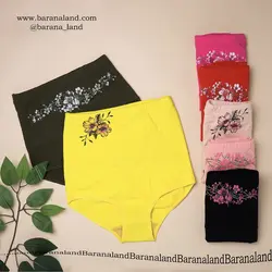 شورت لاغری زنانه گنی کمر بلند کتانی کد 244
