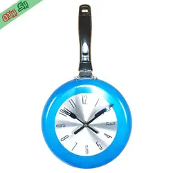 ساعت دیواری آشپزخانه طرح ماهیتابه ای