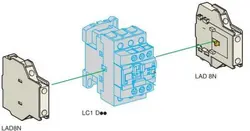 کنتاکت کمکی قابل نصب کنار کنتاکتور اشنایدر مدل LAD8N11-1NO1NC
