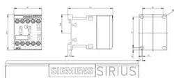 کنتاکتور 7 آمپر، 3 کیلووات، بوبین 24VDC ،مدل SIEMENS 3RT2015-1BB42