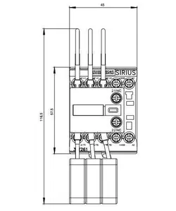 کنتاکتور خازنی 12.5 کیلوواری برند SIEMENS مدل 3RT2617-1AP03