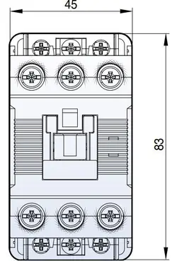 کنتاکتور 40 آمپر، 18.5 کیلووات، بوبین VAC 220 ، برند LS مدل MC-40a 1a1b