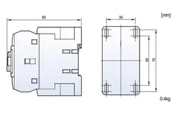 کنتاکتور 40 آمپر، 18.5 کیلووات، بوبین VAC 220 ، برند LS مدل MC-40a 1a1b