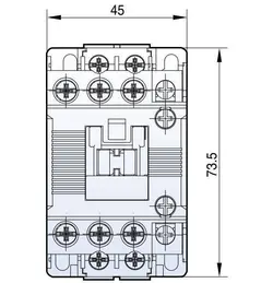 کنتاکتور 12 آمپر، 5.5 کیلووات، بوبین VAC 220، برند LS مدل MC-12b