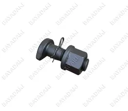 پیچ ومهره ده تن چرخ جلو6cmطوسی- بسته 10 عددي
