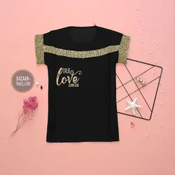 تیشرت LOVE پولکی
