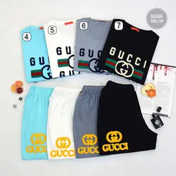 ست GUCCI (تیشرت وشلوارک) _ سایزبزرگ