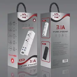 هاب شارژ و چند راهی برق POWER SOCKET TB-T07