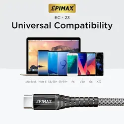 کابل شارژ دو سر تایپ سی EPIMAX EC-23
