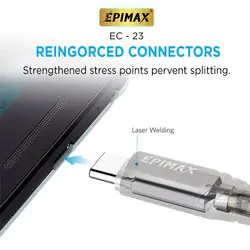 کابل شارژ دو سر تایپ سی EPIMAX EC-23
