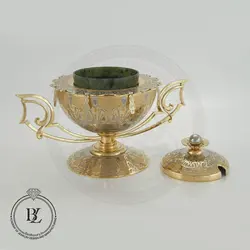 ظرف خاویار با کاسه یشم