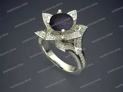 انگشتر نقره هبهاب موکل دار کد 027 بسیار مجرب و قوی