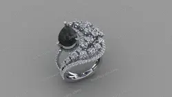 انگشتر نقره هبهاب موکل دار کد 022 بسیار قوی و مجرب