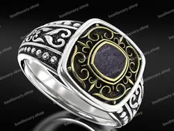 انگشتر نقره هبهاب موکل دار کد 017 بسیار مجرب و قوی