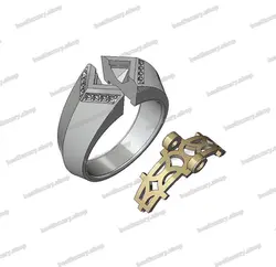 انگشتر نقره هبهاب موکل دار کد 03 بسیار مجرب و قوی