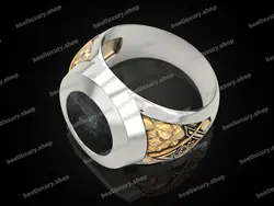 انگشتر نقره هبهاب موکل دار کد 02