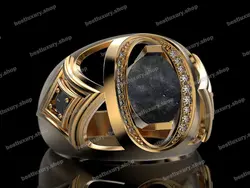 انگشتر نقره هبهاب موکل دار کد 01