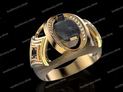 انگشتر نقره هبهاب موکل دار کد 01