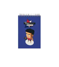 دفتر یادداشت جلد سخت سیمی 80 برگ فنر دوبل 100X150 MM پاپکو کد PN-6158