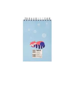 دفتر یادداشت جلد سخت سیمی 80 برگ فنر دوبل 100X150 MM پاپکو کد PN-6158