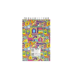 دفتر یادداشت جلد سخت سیمی 80 برگ فنر دوبل 100X150 MM پاپکو کد PN-6158