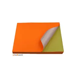 کاغذ پشت چسب دار سایز A4 نارنجی
