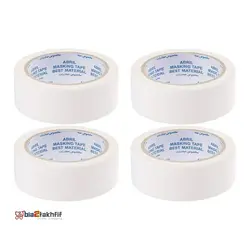 نوار چسب کاغذی 16yard پهنای 4 سانتی متر بسته 4 عددی آبریل