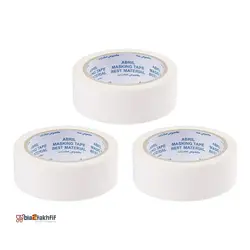 نوار چسب کاغذی 16yard پهنای 4 سانتی متر بسته 3 عددی آبریل