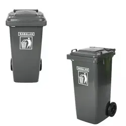 سطل زباله پلاستیکی سبلان 100 لیتری