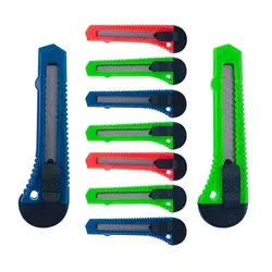 کاتر دسته پلاستیکی کوچک ورقی 12 عددی