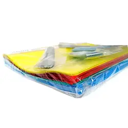 پوشه پلاستیکی فنردار آیدین سایز A4 بسته 100 عددی رنگ جور