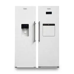 یخچال فریزر دوقلو الکترو استیل سفید چرم مدل ES23 الکترویونیک