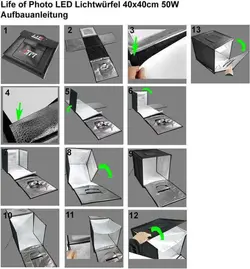 خیمه نور ال ای دی دار لایف (لایت باکس) 50*50 Light Box