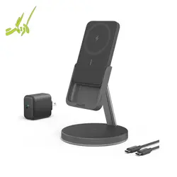 استند و پاوربانک وایرلس انکر Anker 633 Magnetic Wireless Charger MagGo B25A72