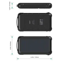 پاوربانک خورشیدی آکی Aukey PB-P17 | فروشگاه آنلاین کافه گجت