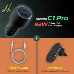 شارژر فندکی آدام المنتس ۸۳ وات AdamElements Omnia C1 Pro