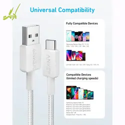 کابل USB-A به USB-C انکر Anker 322 USB-A to USB-C Cable 0.9m A81H5