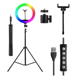 رینگ لایت YQ-350 RGB RING LIGHT