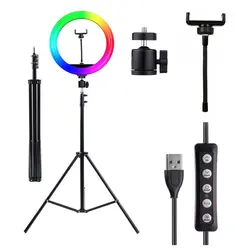 رینگ لایت YQ-350 RGB RING LIGHT