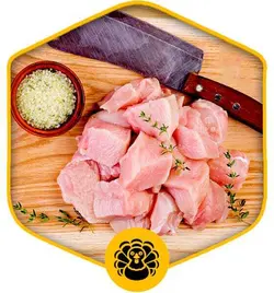 گوشت خورشتی بوقلمون(جوجه بدون ادویه)