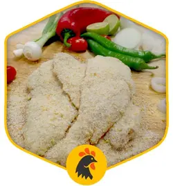 شنیتسل فیله مرغ آرد گندم