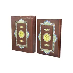 قرآن نفیس گلاسه جعبه آینه دار