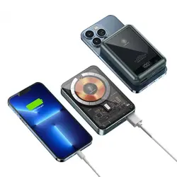 پاور بانک MAGESAFE گرین لاین مدل Transparent با ظرفیت 10000mAh - داتیس مارکت