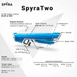 تفنگ آبپاش شارژی spyra مدل 2