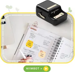 پرینتر لیبل زن NIIMBOT مدل B21 به همراه لیبل - داتیس مارکت