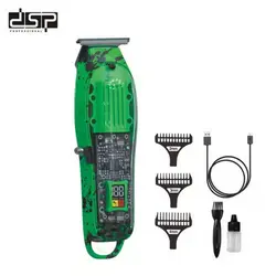 ماشین اصلاح موی سر و ریش تراش شارژی گرین لاین مدل Green Lion Transparent Pro Hair Trimmer GNTPROTMRGN - داتیس مارکت