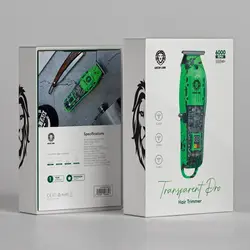 ماشین اصلاح موی سر و ریش تراش شارژی گرین لاین مدل Green Lion Transparent Pro Hair Trimmer GNTPROTMRGN - داتیس مارکت