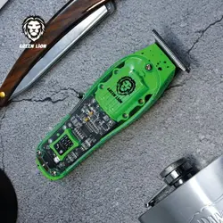 ماشین اصلاح موی سر و ریش تراش شارژی گرین لاین مدل Green Lion Transparent Pro Hair Trimmer GNTPROTMRGN - داتیس مارکت