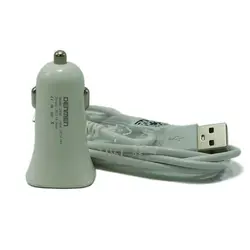 شارژر فندکی دنمن مدل Dz06 دو پورت همراه با کابل MicroUsb